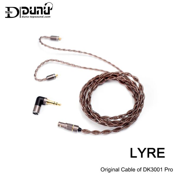 Konnektörler DUNU LYR Yükseklik OCC Bakır Yükseltme Kablosu MMCX/0.78mm Catchhold Connector ile DK3001 Pro için Orijinal Kablo