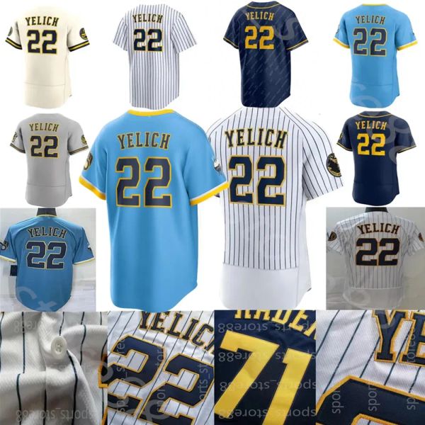 Custom billig 11 Jackson Chourio Christian 22 Yelich 10 Sal Frelick Jersey Willy Adames Luis Urias Contreras Rowdy Corbin Burnes Yount Mitchell Perkins Brice Turang