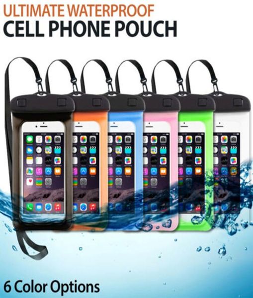 Su geçirmez telefon kesesi Drift Dalış Yüzme Çantası Su Altındaki Su Altındaki Kuru Çanta Kapağı Kapak