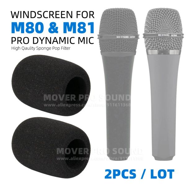 Accessori Schermo del vento Coperchio a prova di polvere per Telefunken M80 M81 M 80 81 Microfono Shield Shield Mic Schiam Filtro pop spugna pop.