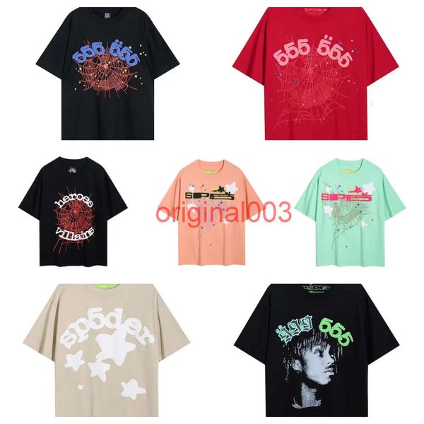 SP5der T -Shirt Männer SP5der Pink Young Thug 555555 MANS Frauen Qualität Schaumdruck Druckspinnen Webmuster T -Shirt Fashion Print Street Top Tees Hy hy