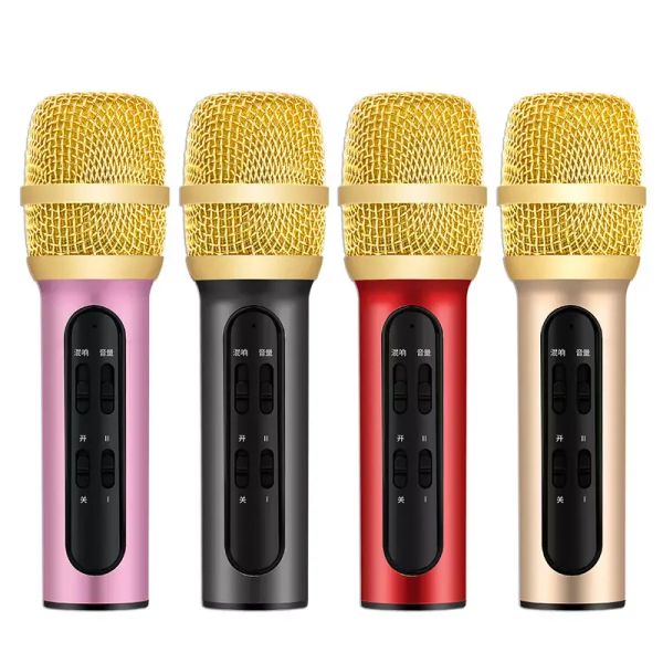 Microfones C11 Microfone de karaokê sem fio com alto -falante Player portátil Music Player para Party KTV Mic Show Family Party Gifts