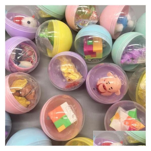 Altre forniture per feste festive 50 mm Easter Twisted Egg Mix Capse Ball Regalo per bambini Giocattoli Besti Blind Box Diverse Surplizza DHFAU DHFAU