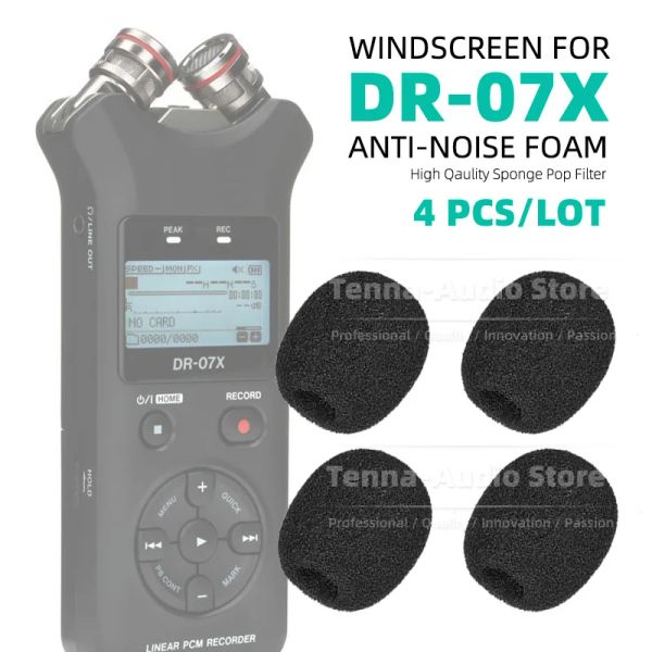 TASCAM DR07X DR 07X DR07X 07 MKII MK2 Kayıt cihazı Rüzgar Geçirmez Mikrofon Kapak Ön Cam Köpüğü ön Cam Sünger Pop Filtresi