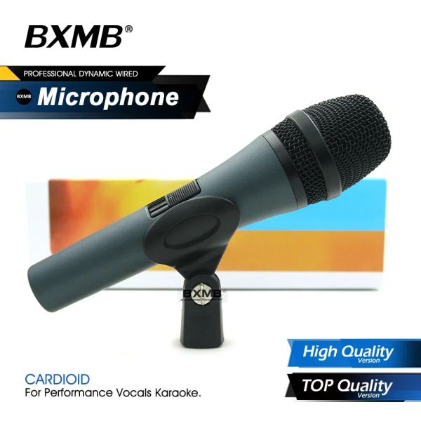 Микрофоны высокий/высококачественный профессиональный E845S E845 Динамический проводной микрофон с включенным/выключенным выключателем для живого вокала караоке