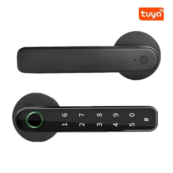 Blocca Phipulo Tuya App Remote Control Remoto Smart Password Blocco Biometria Elettrica Codice Blocco della porta singolo con chiave