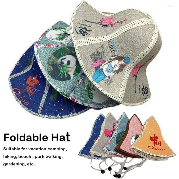 Chapéus de aba larga primavera Mulheres grandes visores anti-UV Fisherman Cap Sun Hat Straw Beach