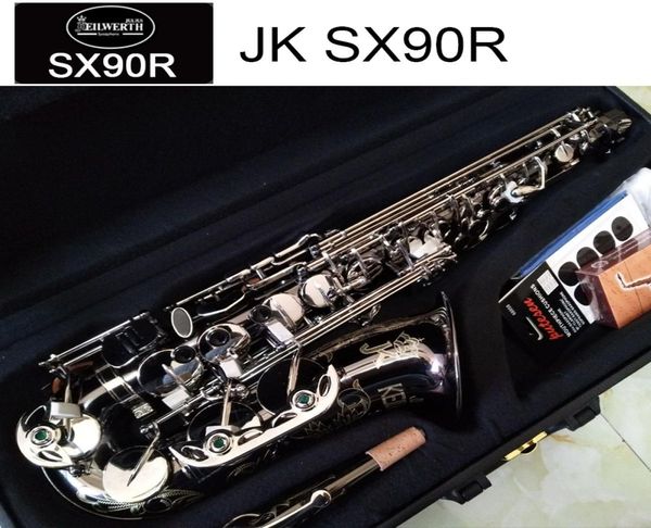 Deutschland JK SX90R Keilwerth Saxophon Alto Black Nickel Silver Alloy Alt Sax Brass Musical Instrument mit Mundstück Mundstück Copie1006644