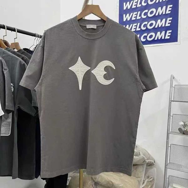 T-shirt maschile Grey Thug Club Oversazed Mens and Womens T-shirt 1 1 Vintage Premium Speed Casual Tops Summer TEE J240402