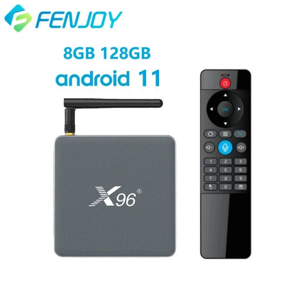 Caixa X96 X6 Android 11.0 Caixa de TV 8GB 128GB RockChip RK3566 Suporte 4K USB3.0 2T2R MIMO 5G Dual WiFi 1000m 4GB 64 Media Player Player