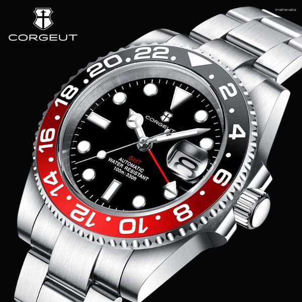 Armbanduhren 2024 Design NH34 MOVT Business Men Mechanical Armbandwatches100m wasserdichte Sapphire Glass Watch for