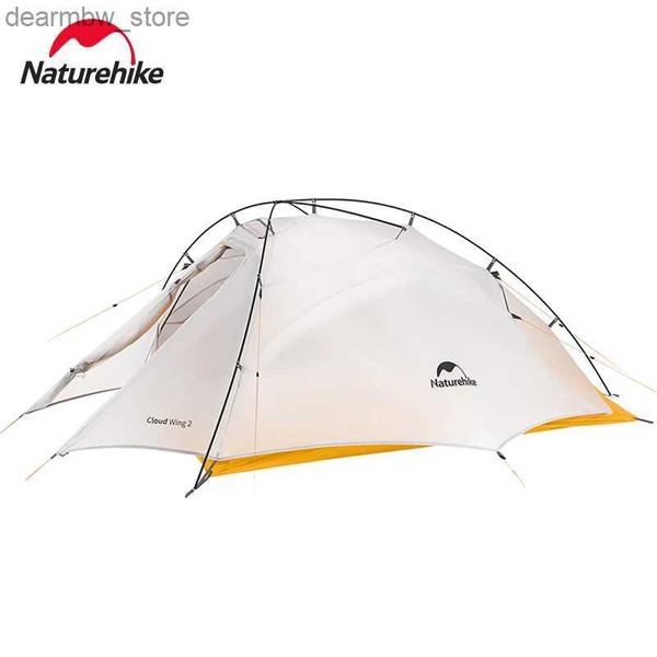 Tendas e abrigos Naturehike New Cloud Up 2 barraca Ultralight acampamento tenda 1 de 2 pessoas camadas dupla impermeabilizada portátil abrigo de nylon externo tenda l48