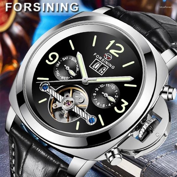 Relógios de pulso para o A005 Menical Watches Mechanical Watches Tourbillon vendendo mãos luminosas de luxo do esqueleto Relógio Young Gift