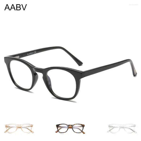 Sonnenbrille AABV Runde Computerblau Brille Frauen gefälschte transparente optische Linsen klare Brille 8018