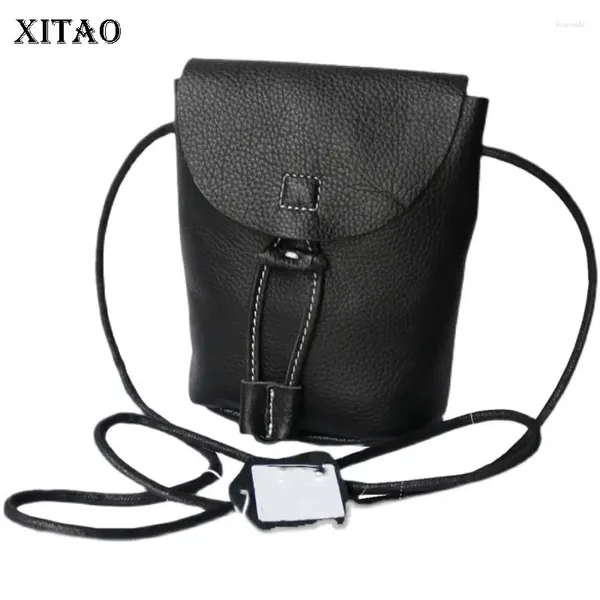 Sagne a tracolla xitao Bag di messenger minority classico colore solido giovine di moda casual singolo manico morbido telefono cellulare all-match ll1065