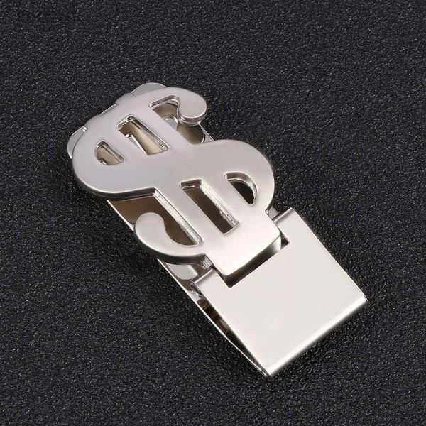 DINHEIRO CLIPS UNISSISEX Aço inoxidável Homens de caixa Caixa Crédito Crédito Titular Slim Pocket Money Clip 240408