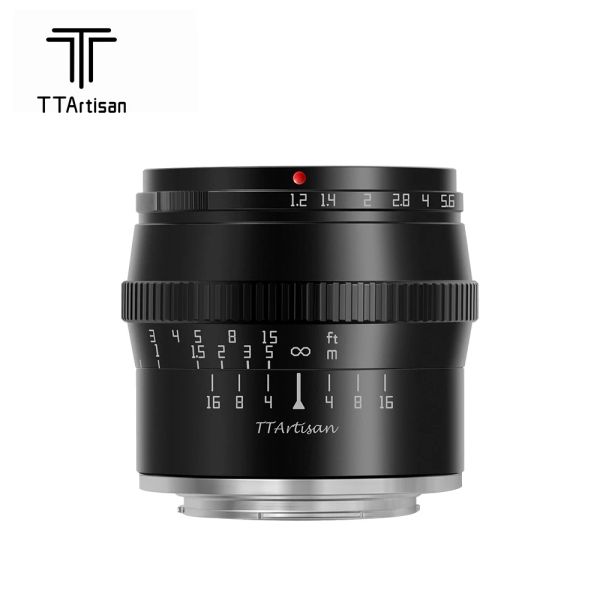 Accessori ttartisan 50mm f1.2 APSc Lence Aperture Aperture Portrait Lens per lente per telecamera M43 Olympus M43 Panasonic M43