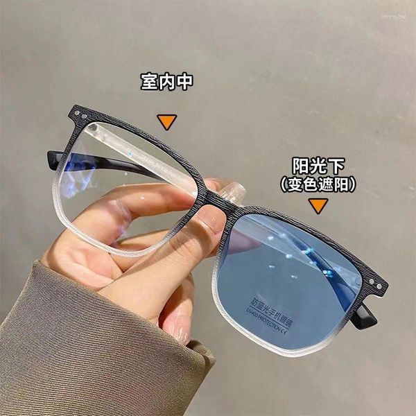 Sonnenbrillen Rahmen Rahmen Holzkornfarbe Wechseln Brille Retro Anti Blue Light Brille