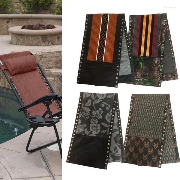 Stuhlabdeckungen Abdeckungen der Schlinge Ersatz Stoff Chaise Lounge Outdoor Liege Klapptuchabdeckung Accessoires für