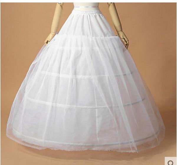 2018 Neues billiges Ballkleid Hochzeit Petticoat mit Spitzenfrauen Unterrock für Brautkleider 4 Hoops gute Qualitätszubehör2027334
