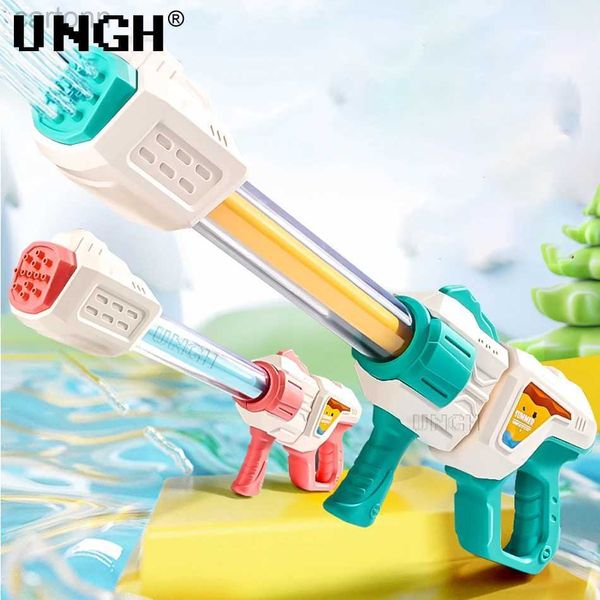 Toys de armas Ungh Summer Water Gun Blaster Shooter bombeando pulverizador de praia Piscinas Brinquedos à beira -mar para crianças adultos de adultos Game 240408