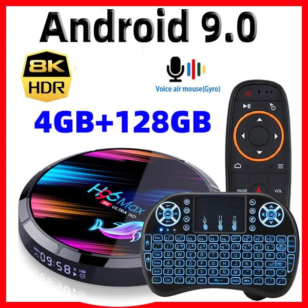 Box H96 Max X3 Smart Android TV Box Android 9.0 Smart Box 8k Amlogic S905X3 4GB 128G/64G/32G ROM 2.4G 5G WiFi 1000M 4K Media Player