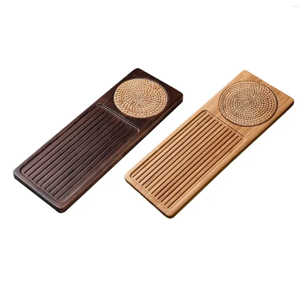 Bandejas de chá Estilo vintage Bambu Chinese Serving Bandey Board para acessórios para conjuntos de viagens