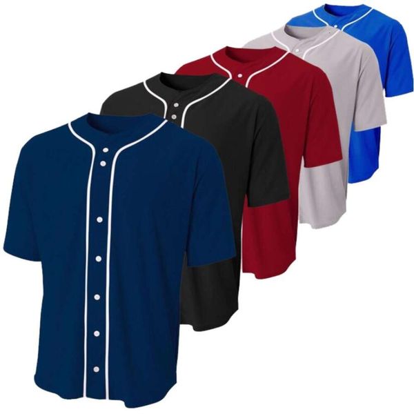 2G5B Erkek Polos Beyzbol Gömlek Beyzbol Formaları Beyzbol Takımı Amerikan Boyutları Giymek
