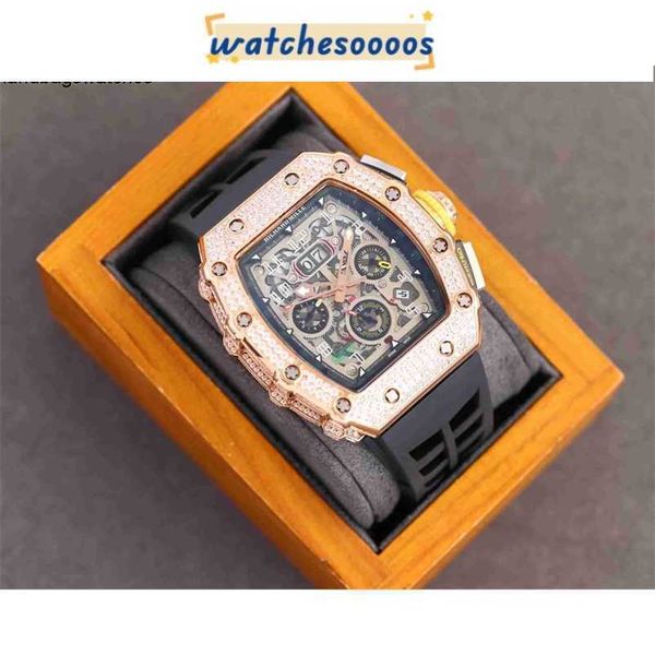 Designer Watch Mechanical Movement Watch Cinghia in gomma Ceramic Dialtra impermeabile Fantastica I c H A D Style RM11 RM11-03 8 BURNA DI QUALITÀ BUST DOUT UNIGILI 24JG