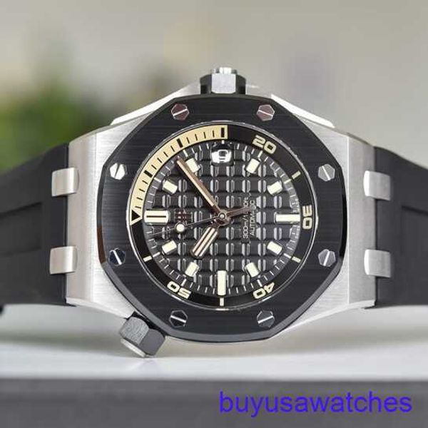 AP Sports Army Watch Royal Oak Offshore -Serie Precision Stahl Gummigürtel Automatische Maschinerie 15720 Luxus Uhr 15720CN.OO.A002CA.01