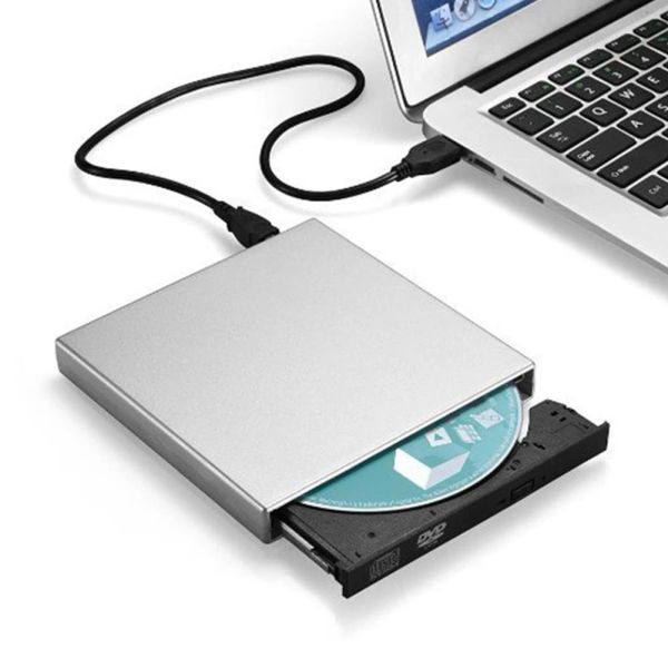 Мыши DVD ROM Внешний оптический привод USB 2.0 CD/DVDROM поддержка CD Player Burning Slim Recorder для ноутбука ПК