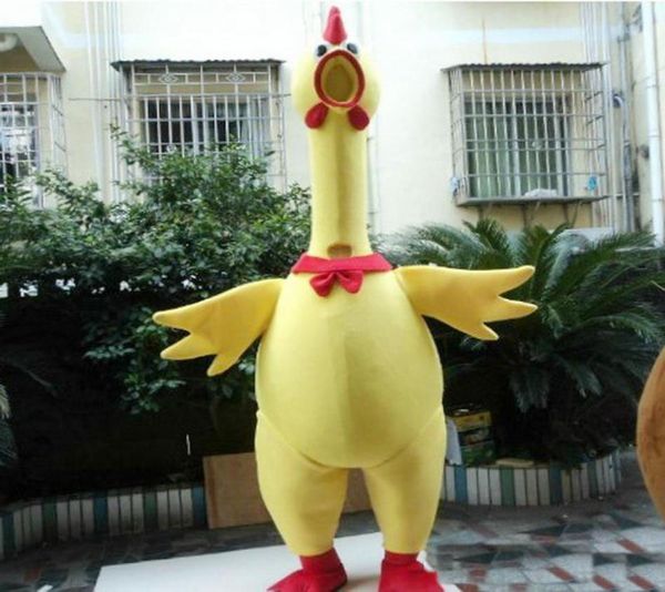 2019 Material EVA de alta qualidade gritando mascote de frango Festume Festa de Aparel de Cartoon Festa de Aniversário Masquerade7617478