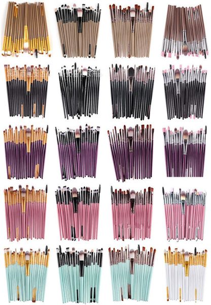 Buscini per trucco estetico 20pcs Set di basi di base in polvere Eyeliner Brush Brush Strumenti per il marchio Brush Brush Brush Beauty Tools EPACKET3892819