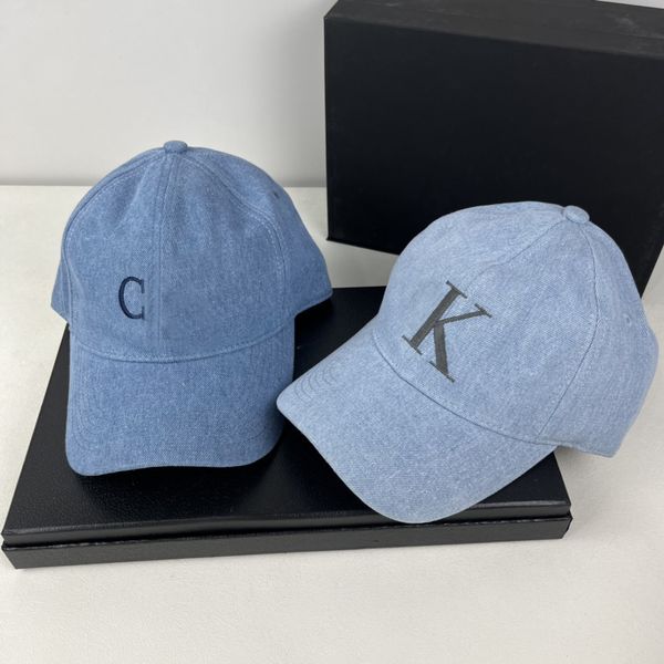 Designer Cap Luxury Hut Klassische Cowboy gestickt Männer- und Frauenhüte Waschbare Denim Entenzunge Hut Mischkappen Mode Fischerhut