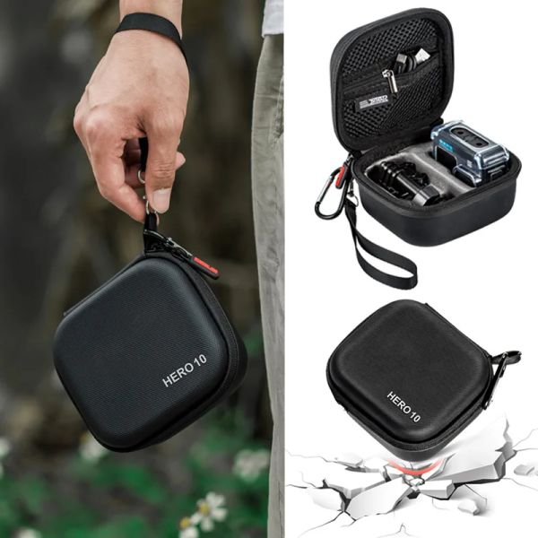 Telecamere Custodia impermeabile per GoPro Hero 10 9 Borsa di stoccaggio portatile Casella di trasporto a prova di shock per Go Pro Hero 10/9 Accessori per fotocamera