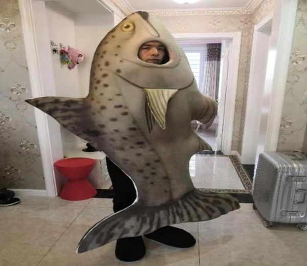 Fisch hochwertige echte Bilder Fisch Maskottchen Kostüm Werbung Maskottchen Erwachsene Größe Fabrik Direkt 6304880