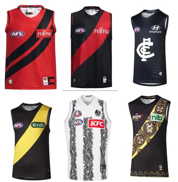 2024 2025 AFL Port Adelaide Crows Karnten Essendon Bombers St Kilda Jersey Brisbane Fremantle Dockers Tank Gold Coast Suns Hawthorn Vest Rules рубашки