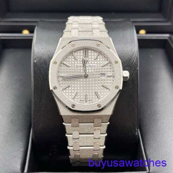 Ap Sports Wrist Watch Real Royal Oak Series Watch Womens 33mm Diâmetro Quartz Movimento Precision Steel Platinum Leisure Luxury Watch