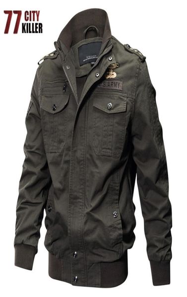 77city assassino de jaquetas piloto militar masculino casaco de algodão bombardeiro jaqueta tática do exército masculino a jacket de vôo da força aérea casual m6xl 208433108