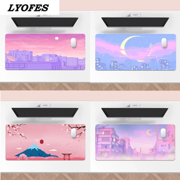 Отдых игровые настольные коврики большого размера XL Pink Mite Mouse Pad Game Deskpad Kawaii Room Home Decor Matos для компьютерной клавиатуры