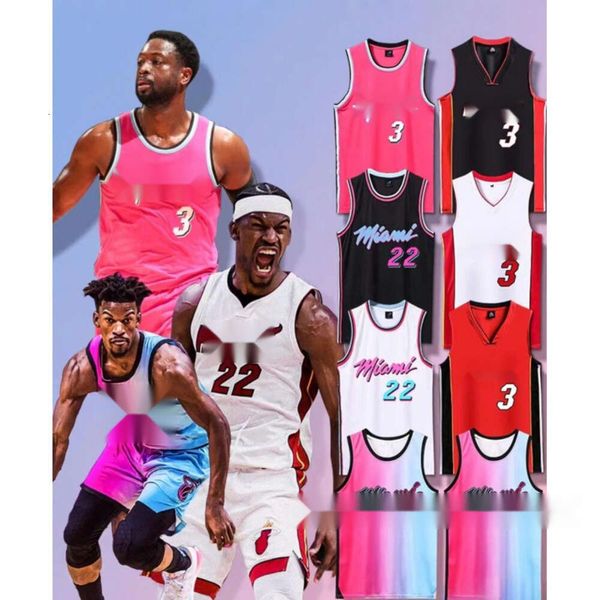 Jersey Jersey Heat Wade Numarası Butler Nakış Sıcak Preslenmiş Spor Eğitim Yeleği