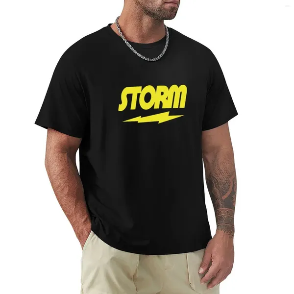Polos da uomo Storm Bowling ragazzi unisex Tee 1 maglietta magliette personalizzate animali Prinfor per ragazzi semplici magliette bianche uomini
