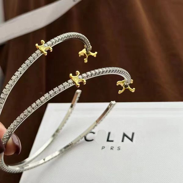 Orecchini in argento placcati in oro di lusso Designer nuovi orecchini circolari progettati per affascinanti orecchini di alta qualità personalizzati