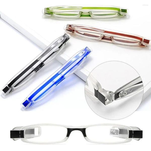 Occhiali da sole a 2 pezzi occhiali da computer pieghevoli occhiali da lettura a 360 gradi anti-skidding