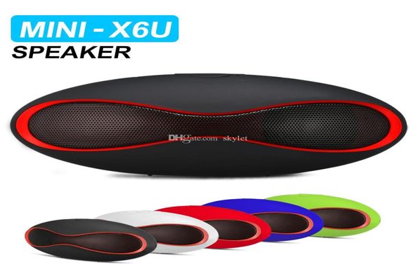 Mini X6 Altoparlanti Bluetooth Speaker wireless portatile con scheda TF O Player Music Smart-Free-Free Speaker con Box187120 al dettaglio 1187120