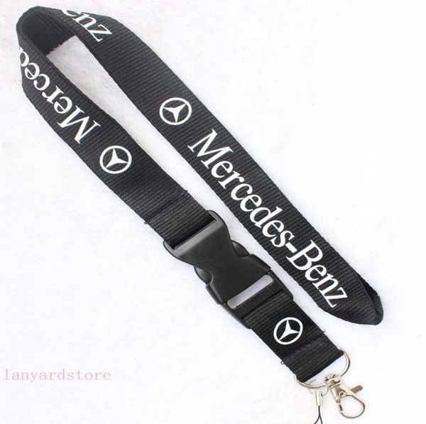 Whole 50 pezzi Popular marchio per auto Benz BBA Lanyard Industries Rimovibile catene chiave Distintivo Distintivo Gift Lanyard Telefono Moble Lanyard9341680