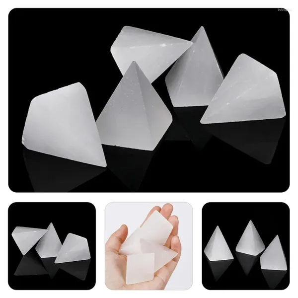 Tigelas Crystal Pyramid Decor Ornament Ornament Meditation Craft Small Indoor Atornment