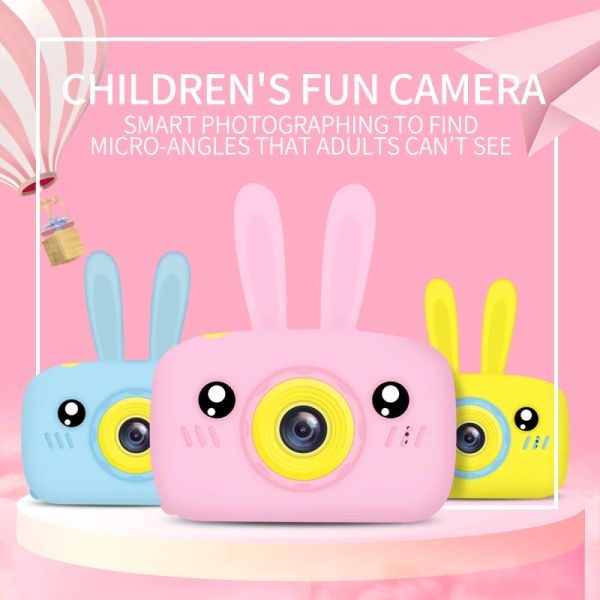 Connectors Kinder Kinder Kamera Mini -Bildungsspielzeug für Kinder Babygeschenke Geburtstag Geschenk Digitalkamera 1080p Projektion Videokamera