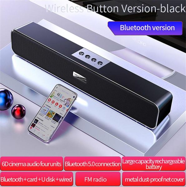 Gümüş Oyma A36 Bilgisayar Bluetooth Soundbar O USB Akıllı Hoparlör Subwoofer237H4693416