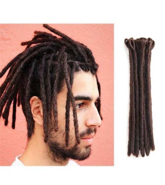 5standslot 100 handgefertigte Dreadlocks Synthetische Haarverlängerungen Häkeln Haare Kanekalon Hiphop -Stil Dreadlock für MEN3566413